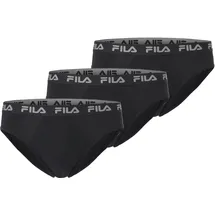 Fila Slip unifarben grau/schwarz M 3er Pack