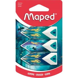 Maped Pyramiden Radierer 3 St. mehrfarbig