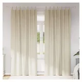 vidaXL Verdunkelungsvorhänge 2 pcs Creme 140 x 260 cm Samt