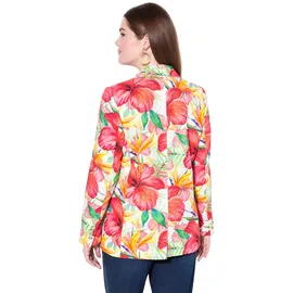 Ulla Popken Blazer floral Mohnrot 50