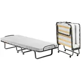 Talamo Italia - Deva-Klappbett, Feldbett mit 12 Latten, inklusive Matratze, platzsparendes Kinderbett, 100% Made in Italy, 80 x 190 x 37 cm