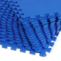 Deuba® Bodenschutzmatte - Puzzlematte 8er Set 45 x 45 x 1cm blau