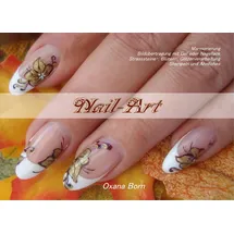 J.Lindeberg Nail-Art: Marmorierung, Bildübertragung mit Gel oder Nagellack, Strasssteine-,Blüten-, Glitzerverarbeitung, Stempeln und Ähnliches