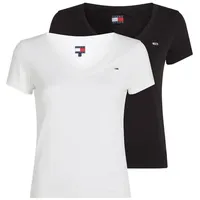 Tommy Jeans T-Shirt »TJW 2PACK V-NECK TEE«, (Packung, 2