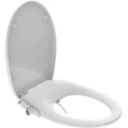 Dusch WC Sitz Aufsatz, Bidet Einsatz für Toilette, Toilettendeckel mit Absenkautomatik,Toilettensitz, WC Dusche