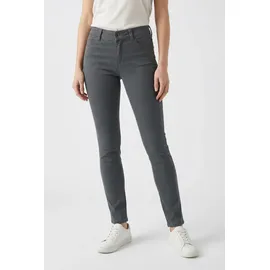 wonderjeans Slim-fit-Jeans "Classic", Damen, Gr. 44, Länge 30, grau (dunkelgrau used), Denim/Jeans, Obermaterial: 65% Baumwolle, 29% Polyester, 6% Elasthan, Abriebeffekte, figurbetont knöchellang, Jeans Slim-fit-Jeans, Klassischer gerader Schnitt