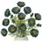 luxuskollektion Künstliche Mohnblume Dekoblumen Kunstzweige Ø 7cm 70cm