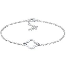 Elli Kleeblatt Symbol Glück Trend Talisman 925 Silber Armbänder & Armreife   Damen 