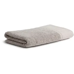 Duschtuch MÖVE, weiß (cashmere), B:80cm L:150cm, Walkfrottier, Obermaterial: 85% Baumwolle, 10% Viskose, 5% Leinen, Handtücher (Packung)