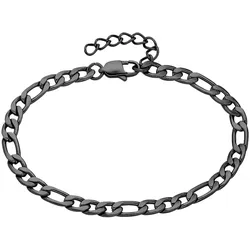 Armband "Schmuck Geschenk Armschmuck Edelstahl", schwarz, ANISTON JEWELRY & WATCHES, Armbänder, Damen, Edelstahl