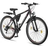 Licorne Bike Guide Premium Mountainbike 26 Zoll RH 0 cm schwarz/rot
