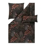 ESTELLA Mako-Satin Bettwäsche Malou (Pflaume 675, 1 x 40x80 + 1 x 80x80 + 1 x 155x220 cm)