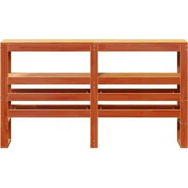 vidaXL Kopfteil mit Ablagen Wachsbraun 160 cm Massivholz Kiefer