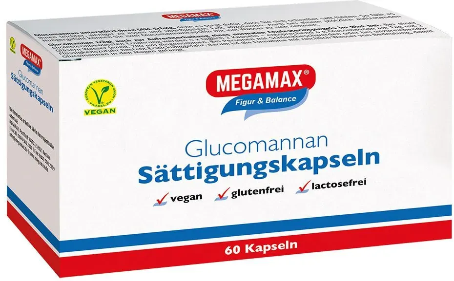 Megamax® Glucomannan Sättigungskapseln zur Gewichtsreduktion