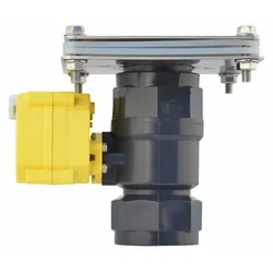 LILIE System GrauGELB Elektrischer Kugelhahn 40 mm Kunststoff, Durchfluss: 530 m...