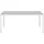 Beliani Catania Gartentisch 160 x 91 x 71 cm Grau/Weiß