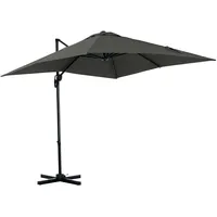Outsunny Sonnenschirm 245 x 245 cm Ampelschirm mit Kurbelvorrichtung