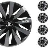Sparco SPC1491BKGR 4 Radblende, Lazio Black / Grey, 14 Zoll