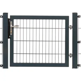 Floraworld Gartentor 100 x 80 cm Schwarz/Metall