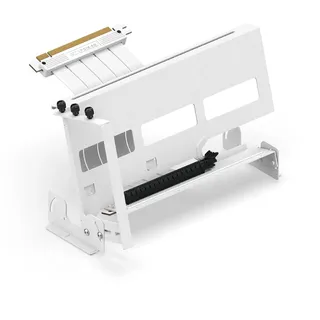 EZDIY-FAB PCIe 4.0 GPU Halterung,Multi-Winkel-Einstellung mit Weißem Riser Kabel,Kompatibel zu RTX4090,4080,4070ti -Weiß