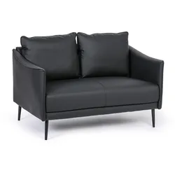 Sofa PATTY, 2 Sitzflächen, schwarz