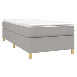 vidaXL Boxspringbettgestell 100 x 200 cm Hellgrau