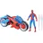 Spider-Man Epic World of Action Web-Motorrad Figur & Spielzeug-Motorrad Spielset