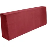 TexDeko Rückenkissen 120 x 43 x 20 cm rot 1 St.
