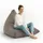 Lumaland Gaming Sitzsack & Bodenkissen | XXL Beanbag in Triangle Form | 150x100x100cm & 370l Volumen | Waschbarer & Robuster Bezug | Ideal als Sessel & Sofa verwendbar | Leichtes Sitzkissen [Hellgrau]