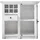 Home Affaire Highboard 108 x 100 x 45 cm Weiß