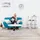 Relaxdays Regalsystem 6 Fächer 96 x 32 x 65 cm Transparent