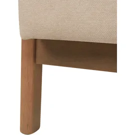 Beliani Sessel Skovde Stoff 72 x 71 x 70 cm Beige mit Kissen