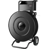 Vevor Abrollwagen, passend für PET-/PP-/Stahl-Umreifungsrollen mit 203/406 mm Kerngröße, robuster Umreifungsspender mit verbesserter Trommelbremse, integrierte geräumige Ablage für Werkzeuge