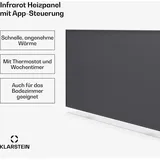 Klarstein Wonderwall Smart Infrarotheizung 60x120cm App 770W Wochentimer IP24 Dunkelgrau