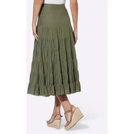 Heine A-Linien-Rock Damen Khaki 42