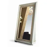 Casa Padrino Luxus Barock Standspiegel Elfenbein / Gold H. 214 cm - Made in Italy