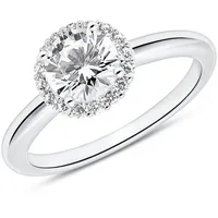JEWLIX Verlobungsring Halo Verlobungsring aus Sterlingsilber mit Zirkonia von JEWLIX silberfarben 56
