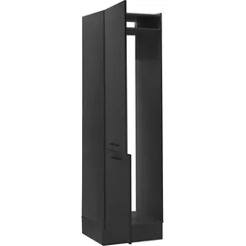 BASIC by Balculina Kühlumbauschrank Turin 60 x 57 x 211 cm Schwarz