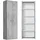 mokebo Mehrzweckschrank Grau, 4 Fächer, 60x180x34 cm, Waschküche, Mehrzweckschränke