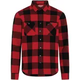Rokker Denver 2, Hemd - Rot/Schwarz - XXL