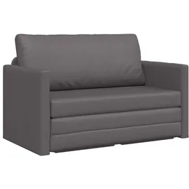 vidaXL Sofa Bett Grau 124 x 71 x 78 cm Kunstleder