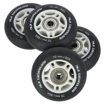 Nils Extreme PESPORT Roller Blade Räder mit Lager ABEC9-4er- Pack Indoor-/Outdoor-Rollschuh-Räder + ABEC-9 (8 Stück) Set
