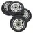 Nils Extreme PESPORT Roller Blade Räder mit Lager ABEC9-4er- Pack Indoor-/Outdoor-Rollschuh-Räder + ABEC-9 (8 Stück) Set