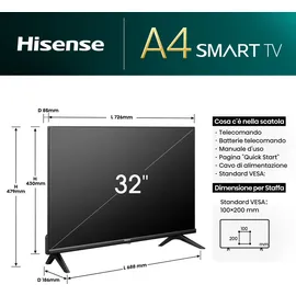 Hisense 32A4N 32 Zoll LED Full HD Smart TV