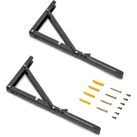 Emuca Satz Klappbarer Stützen, Länge 403mm, Stahl