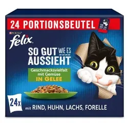 Felix So gut wie es aussieht 24x85g Geschmacksvielfalt mit Gemüse