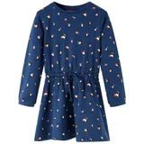 vidaXL Kinderkleid mit Langen Ärmeln Marineblau 128