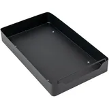 TyochiAki Teleskopschublade aus Metall 43 * 25 * 7 CM Ausziehbarer Schrank Organizer Aufbewahrungsregale für Küche Küchenschrank Badezimmer (Schwarz)