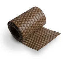 zaun|zu® Sichtschutzstreifen 2,55 m Braun Rattan 2 St.