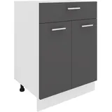 VCM Küchenschrank Maße ca. H. 82 x B. 60 x. T. 46 cm Unterschrank mit Schublade Küchenmöbel Esilo